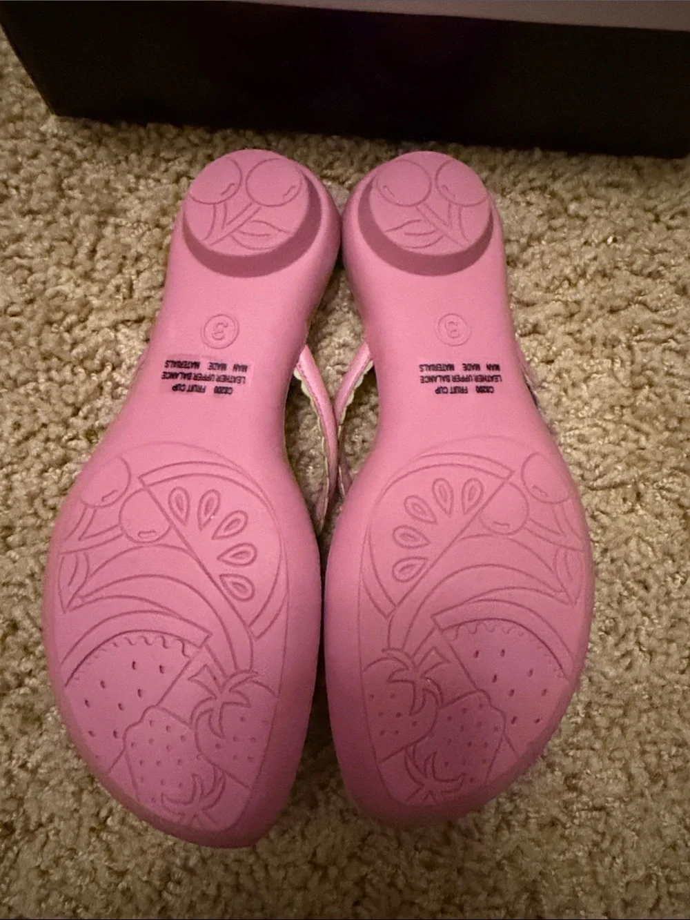 MIA Pink & Lime Floral Thong Sandals